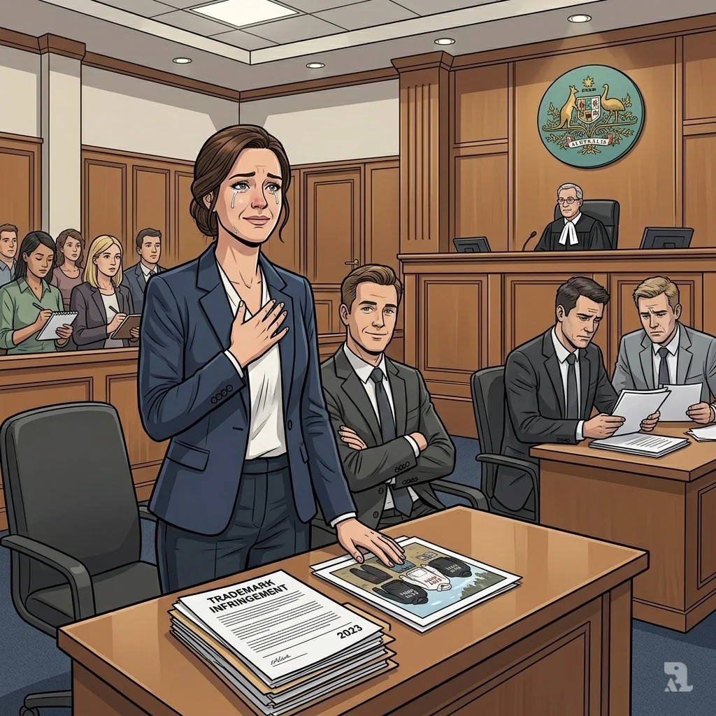 Katie Taylor stands emotionally in a courtroom in 2023 after winning her trademark infringement lawsuit against the singer Katy Perry.